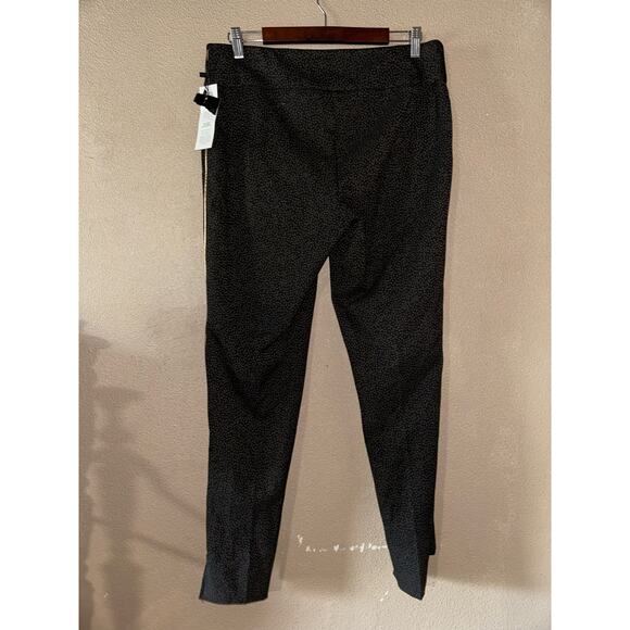 Lisette L Montreal  Preppy Black Gray Dots  Gold SIde Strip  Pants  12  NWT - Picture 10 of 10